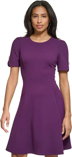 Vista 2 de DKNY Manga abotonada ajustada y acampanada para mujer