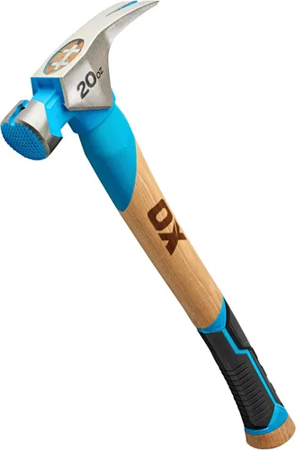 Vista 10 de OX Tools Pro Series - Martillo para enmarcar California de 3 libras, martillo de garra recta de cara fresada con cabeza de acero forjado y mango