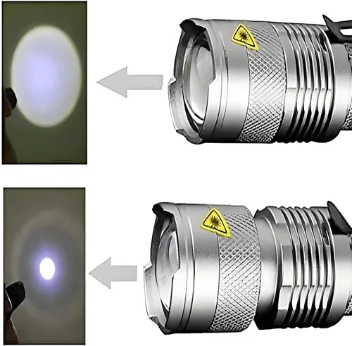 Vista 2 de Pocketman Paquete de 6, 7W 300LM SK-68 3 Modos Mini Linterna LED Antorcha Lámpara Táctica