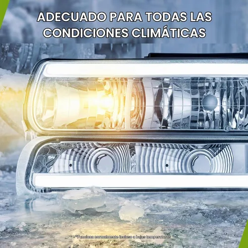 Vista 5 de AUTOSAVER88 Conjunto de faros LED DRL compatible con Chevy Silverado 1500 2500/1500HD 2500HD 3500/2000/2000-2006 Tahoe/Suburban 1999-2002, carcasa