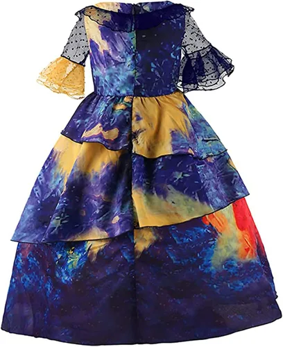 Vista 2 de Vestido Isabella de princesa para niñas, disfraz de Halloween con clip para el cabello