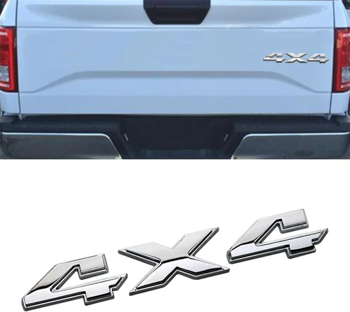 Vista 7 de Calcomanía de emblema de 4 x 4, calcomanía 3D para guardabarros, calcomanía de placa de identificación de emblema de 4 x 4, emblemas exteriores