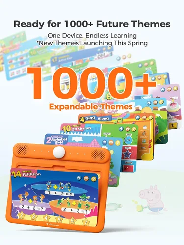 Vista 5 de Think Academy Tableta de Aprendizaje Electrónica Interactiva - Sistema de Aprendizaje de Lectura con Páginas de Sonido, Tarjetas para Alfabeto