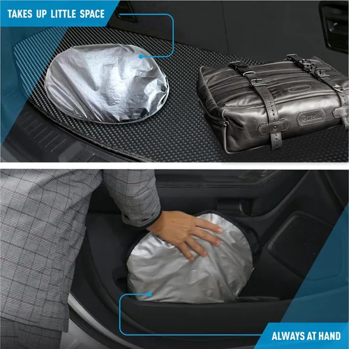 Vista 3 de Clim Art - Parasol para parabrisas de Buick Encore 2013-2023, plegable, personalizado, protector solar para vehículo, cubierta para parabrisas