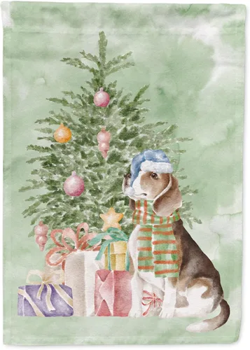 Vista 12 de Caroline's Treasures CK8213GF Bulldog Inglés #2 Regalos de Navidad y árbol de jardín Bandera de buzón Bandera decorativa para patio exterior, patio