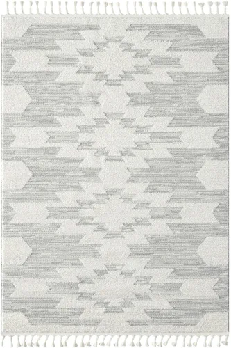 Vista 3 de LUXE WEAVERS Alfombra geométrica South Western gris 5x7