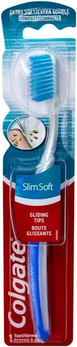 Vista 3 de Colgate Cepillo de dientes delgado y ultra compacto, extra suave (los colores varían), paquete de 6