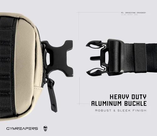 Vista 6 de Gymreapers Bolsos cruzados pequeños de viaje para hombres y mujeres con bolsillo oculto, riñonera cruzada impermeable para hombres con cinturón