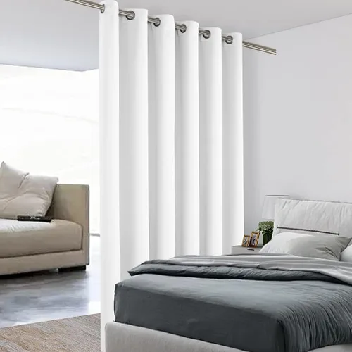 Vista 40 de BONZER Separadores de cortinas negras, cortinas opacas portátiles, panel de tratamiento de ventana de privacidad, cortinas con aislamiento térmico