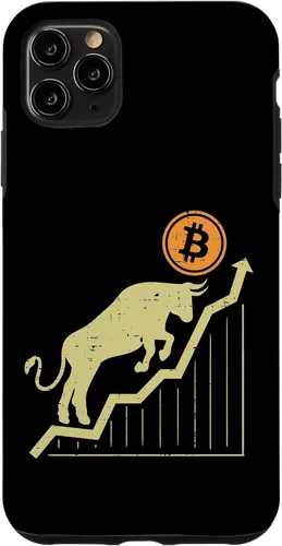 Vista 13 de Bitcoin Bull Graph Bullish BTC Crypto Cryptocurrency Trader Case for iPhone 17
