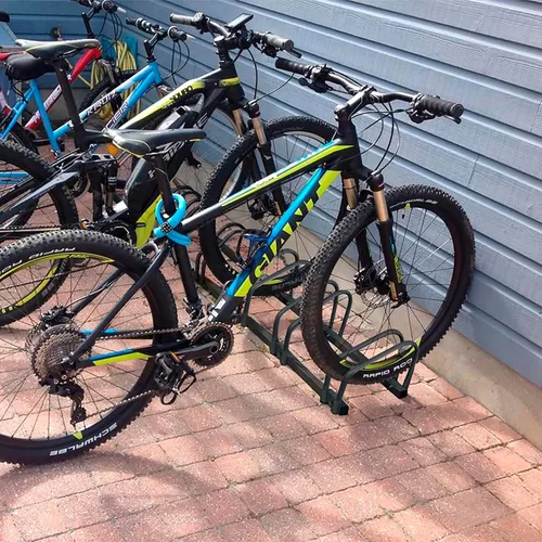 Vista 7 de Soporte para bicicleta, 4 bicicletas, 2.4 pulgadas de ancho para la mayoría de las bicicletas