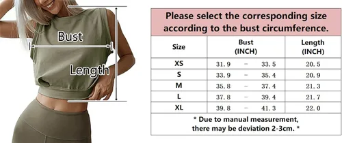 Vista 6 de iGENJUN Camisetas cortas para mujer, camisetas sin mangas de verano, casuales, para yoga, atletismo, deportivas, para mujer, camiseta sin mangas
