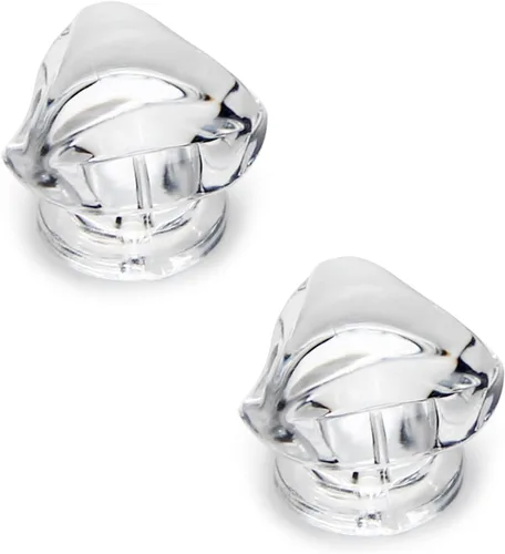 Vista 14 de MroMax 2 piezas de mango pequeño, perilla acrílica de diamante, mini perillas autoadhesivas, perilla de tamaño pequeño de 0.748 in de diámetro