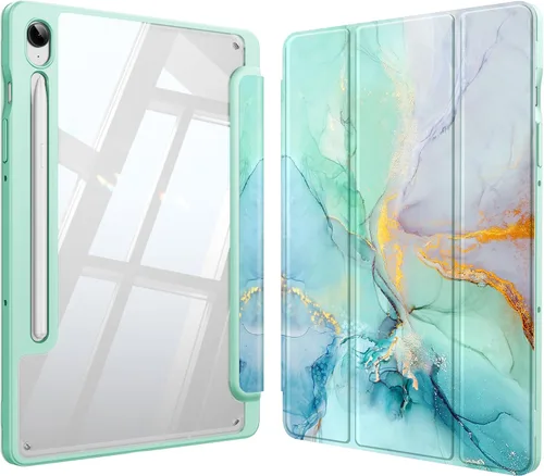 Vista 16 de Fintie Funda transparente para Samsung Galaxy Tab S10 Lite/S10 FE/S9 FE Negro