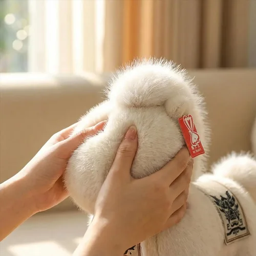 Vista 4 de Animales de peluche del Año del Caballo 2026 - Juguetes de peluche suaves de peluche, juguetes de mascota decoración del zodiaco, juguete suave
