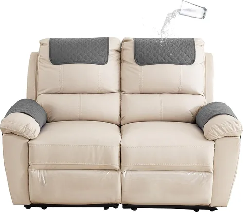 Vista 28 de XMAYODS Funda impermeable para sillón con reposabrazos, fundas antideslizantes para sofá y reposacabezas, fundas para respaldo, fundas para sillón