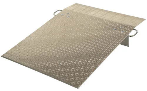 Vista 2 de Vestil A-3648 Placa de muelle para carretilla de mano, aluminio, 500-lb. Capacidad, 48" de largo, 36" de ancho utilizable, 1/4" de grosor