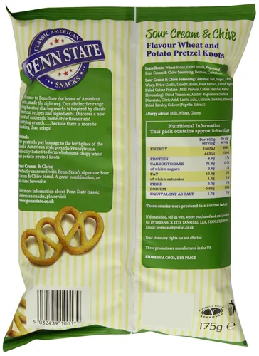 Vista 2 de Penn State Pretzels sabor a crema agria y cebollino 6.17 oz (paquete de 12)