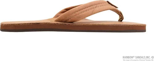 Vista 4 de Rainbow Sandals Cuero de lujo para hombre, soporte de arco de una sola capa