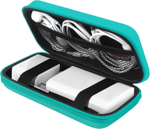 Vista 12 de Canboc Funda de transporte para MacBook Air Pro Charger MagSafe/MagSafe 2, cargador MagSafe para iPhone 16/16 Pro, concentrador USB C, concentrador