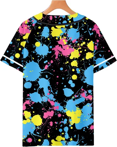 Vista 2 de Traje de los años 90 para hombre, Bel Air 88, camiseta de béisbol para hombre de los años 90, estilo urbano, fiesta, hip hop, blusas de moda