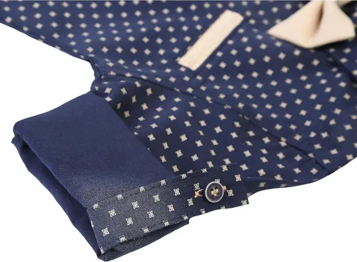 Vista 9 de Lilax Conjunto de pantalón de esmoquin con tirantes y camisa para hombre