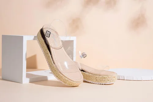 Vista 9 de Vepose Sandalias de plataforma 876 para mujer, con doble correa elástica, bonita sandalia de verano con punta abierta