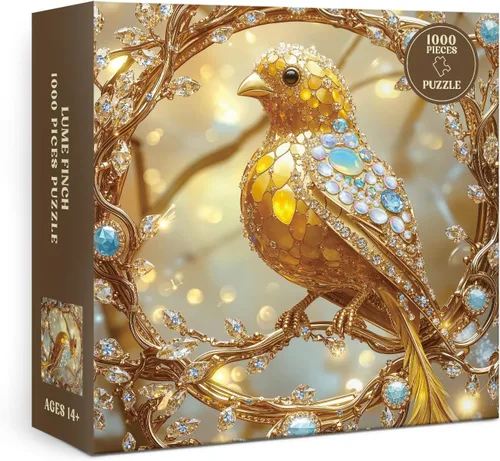 Vista 10 de Rompecabezas de flores coloridas de colibrí, 1000 piezas para adultos, pájaro, girasol, mariposa, naturaleza, rompecabezas de plantas, primavera
