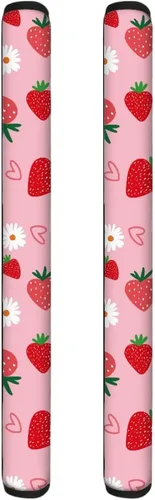 Vista 35 de 2 fundas para manijas de refrigerador, decoración otoñal, hojas de arce, fundas para manijas de puerta de nevera, lavables a máquina, microondas