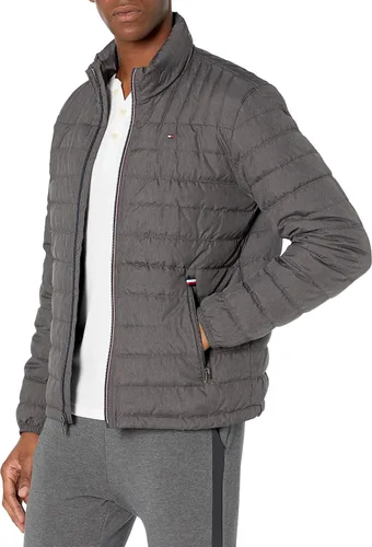 Vista 13 de Tommy Hilfiger Chaqueta acolchada plegable con aislamiento de plumón real para hombre Negro