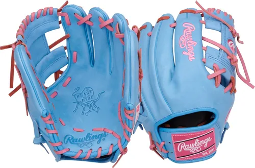Vista 16 de Guantes de béisbol Heart of the Hide 2026 Top Grade US Steerhide Negro/Menta Pro H Web