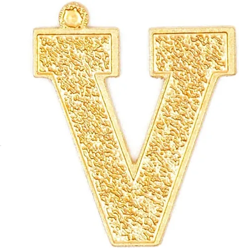 Vista 2 de Bright Creations Dijes de letras con iniciales, paquete de 26, cobre chapado en oro para hacer joyas de oro