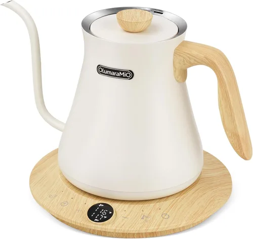 Vista 9 de Olumaramio Hervidor eléctrico de cuello de cisne de 0.8L, control de Floral
