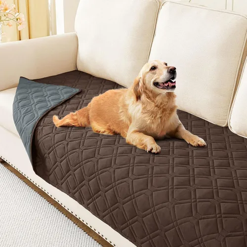 Vista 79 de hyha - Manta impermeable para cama de perro, mantas suaves para mascotas, funda impermeable para sofá para perros, fundas reversibles lavables