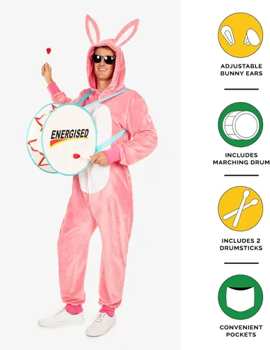 Vista 3 de Tipsy Elves Disfraces de Halloween para hombre: monos divertidos de animales y cultura pop para adultos