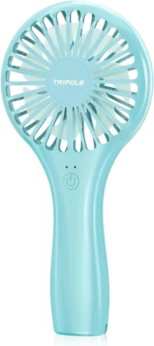 Vista 22 de TriPole Paquete de 2 mini ventiladores portátiles de mano, color rosa, 3 velocidades, potente ventilador de mano con batería personal para viajes