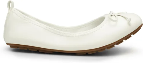 Vista 6 de DREAM PAIRS Bailarinas plegables con lazo para mujer Blanco