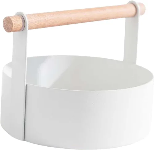 Vista 4 de Bandejas para servir de hierro con asa, bandeja para servir multiusos, soporte para postres para encimera, restaurante, mesa de comedor, boda