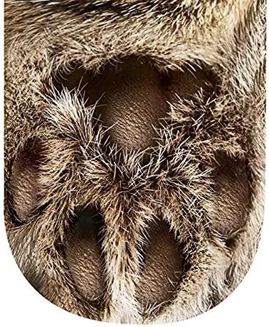 Vista 5 de ATROPOS 3 pares de calcetines de pata de animal, calcetines unisex impresos en 3D, calcetines novedosos con patas de animales para hombres, mujeres