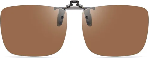 Vista 9 de CAXMAN Polarized Clip On Sunglasses Over Prescription Glasses for Men Women UV Protection Azul reflejado