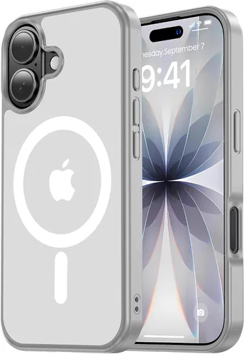 Vista 38 de Tigowos Funda Magnética para iPhone Air Compatible con MagSafe Resistente a Caídas de 16 Pies Cubierta Trasera con Sensación de Piel Mate a Prueba
