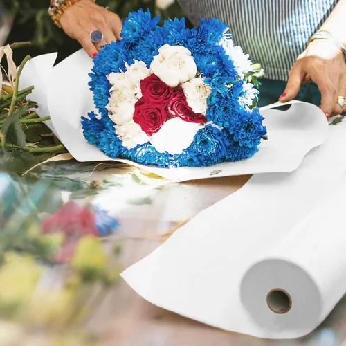 Vista 2 de Rollo de papel de regalo Kraft de 12 pulgadas, papel de embalaje reciclable de 100 pies para embalaje, mudanza, envoltura de regalos, postal, envío