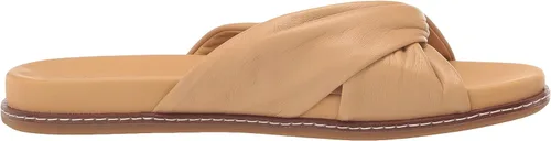 Vista 6 de Sperry Sandalia plana con correa cruzada dorada para mujer, Oro