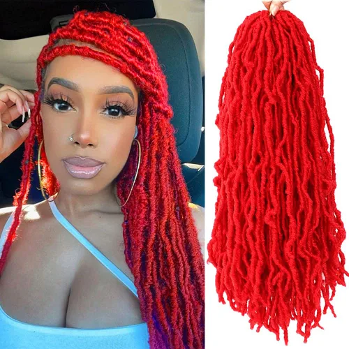 Vista 16 de Extensiones de cabello sintético de ganchillo de 18 pulgadas, 6 paquetes de rastas suaves preenrolladas, extensiones de cabello sintético