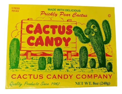 Vista 5 de Cactus Candy Company - Caja de 2 caramelos de cactus de tuna Arizona de 1/2 libra