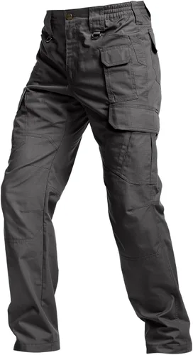 Vista 9 de CQR Pantalones tácticos para hombre, resistentes al agua, pantalones cargo Ripstop, ligeros EDC trabajo, senderismo, ropa para exteriores