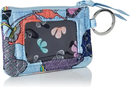 Vista 2 de Vera Bradley Cartera de algodón con cremallera para identificación para mujer