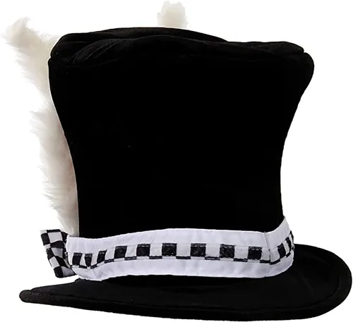 Vista 2 de Sombrero de conejo blanco de Pascua con orejas de conejo, accesorios de disfraz para mujeres, hombres, adultos, niños, fiesta de Halloween, cosplay