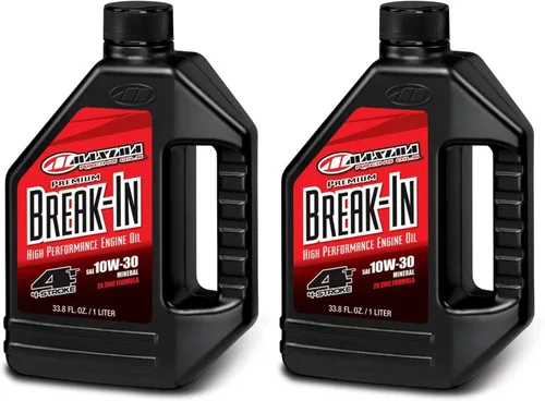 Vista 4 de Maxima Racing Oils 30-10901-2PK Premium Break in 10w30 Aceite de motor de motocicleta botella de 1 litro, paquete de 2