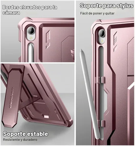 Vista 7 de Dexnor Funda para Samsung Galaxy Tab S9 de 11 pulgadas 2023, [Protector de pantalla y soporte integrados] con soporte para bolígrafo, resistente a